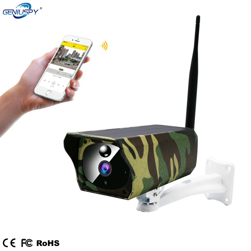2MP Солнечный Батарея открытый Водонепроницаемый камуфляж Wi Fi IP фермы Камера