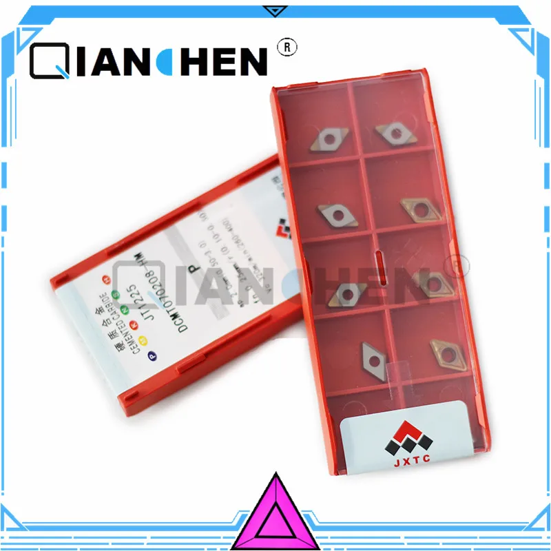 Оригинальные JXTC DCMT070208 HM JT1225 DCMT070204 (10 шт./лот) режущие инструменты из карбида