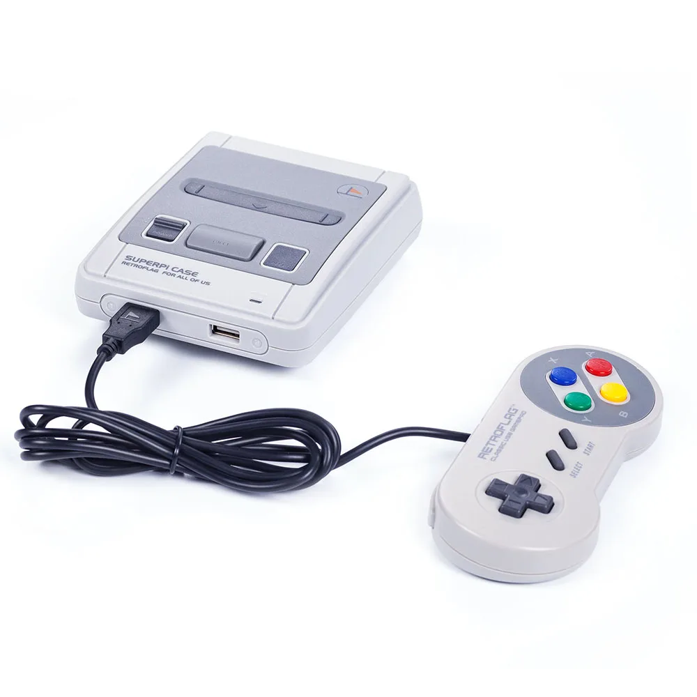 Чехол Retroflag SUPERPI Deluxe Edition безопасный выключатель с кабельным геймпадом