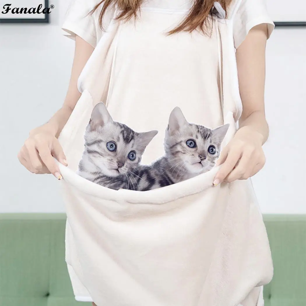 Собака домашняя кошка для переноски коралловый флис карман анти палки лучший