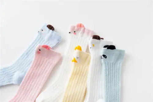 Милые гольфы для маленьких девочек колготки новорожденных длинные хлопковые