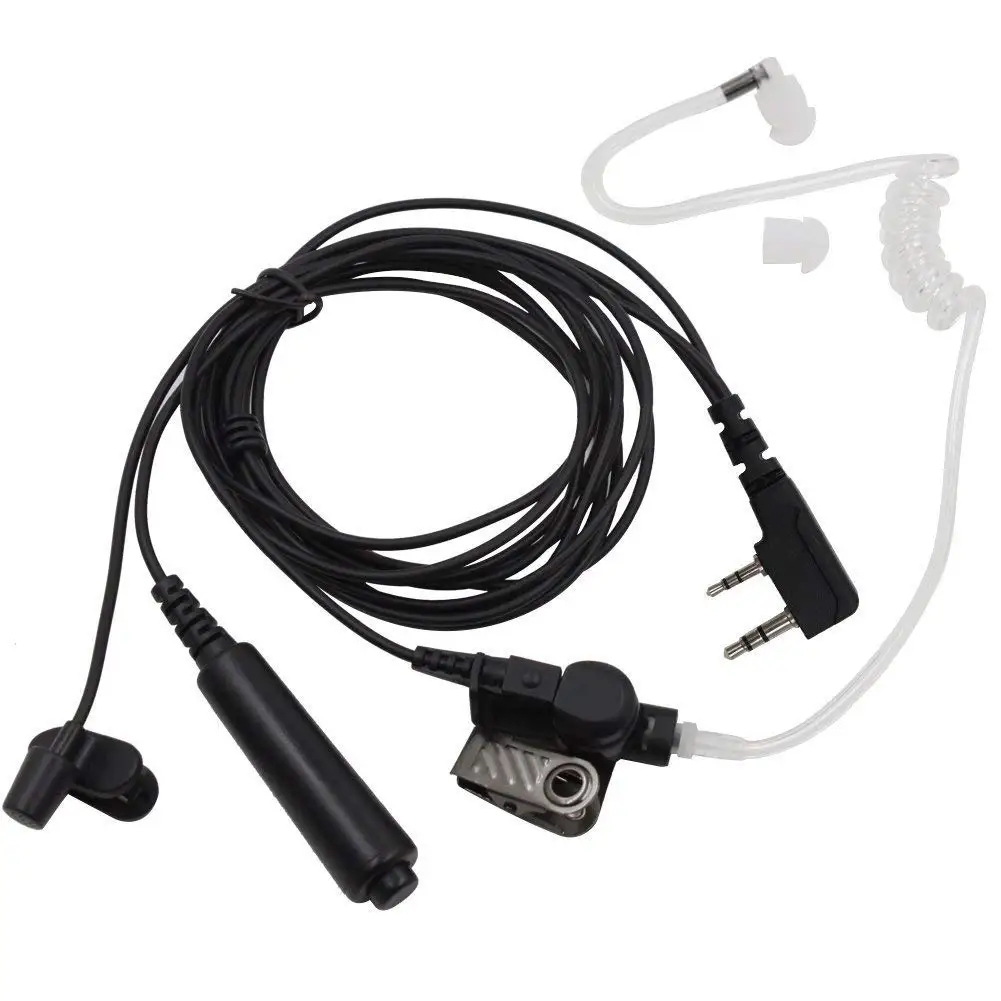3 провода Pro Covert Акустическая трубка наушник гарнитура микрофон Ptt для Kenwood XLS TK