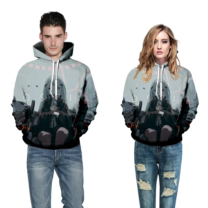 Jumeast 2019 New Design 3D Print Men/Women Hoodies Cool Girl Teddy Bear Hooded Sweatshirt Harajuku Long Sleeves Sport Pullover | Мужская