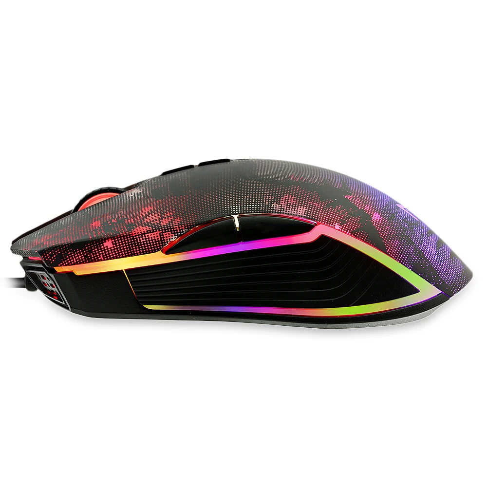 Новый MVTV M625 Проводная Мышь Регулируемый Точек на дюйм с красочной RGB Light
