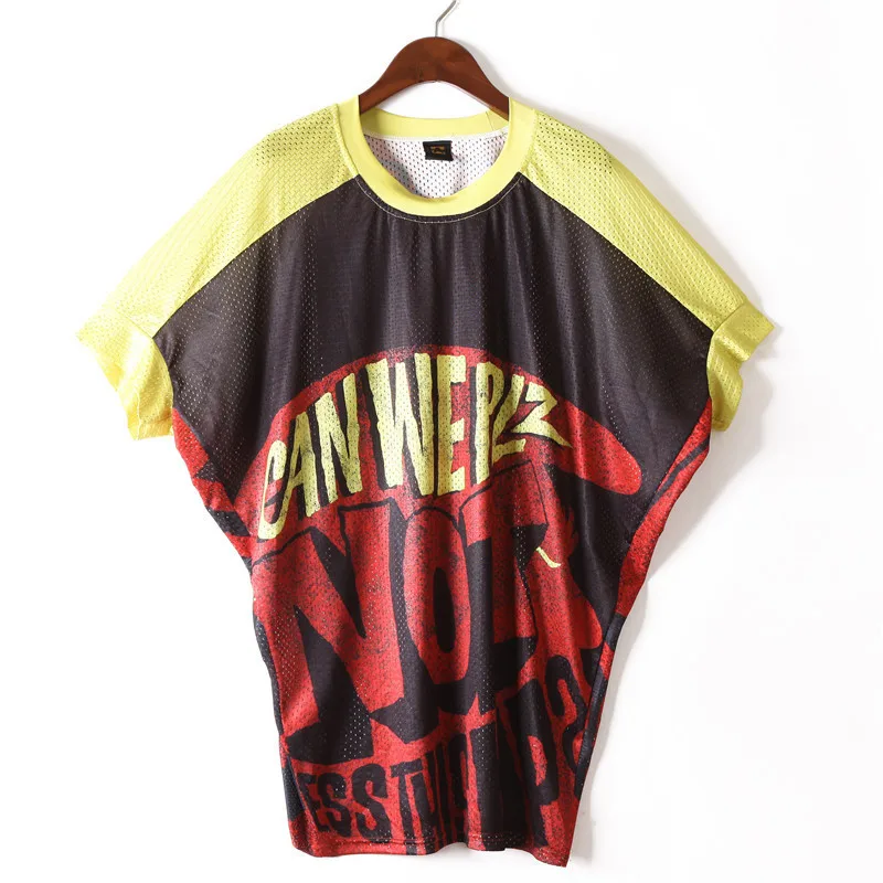 harajuku t shirt women Tide Brand Streetwear Short sleeve Top Street Loose Letter Print tshirt Hip Hop Punk Dance Rock Clothes | Женская