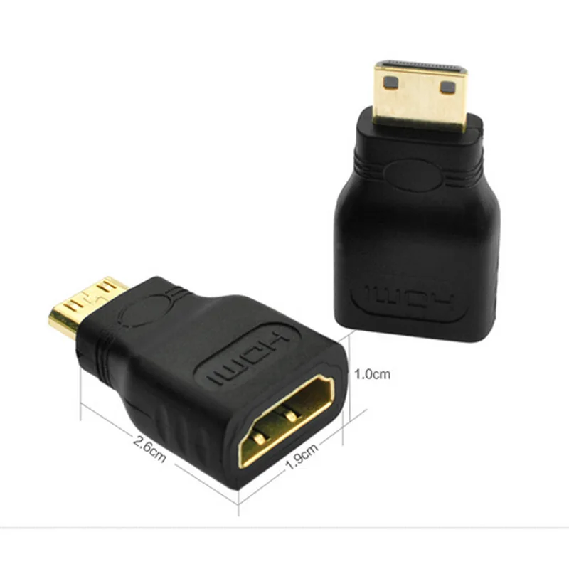 Мини HDMI к Hdmi конвертер композитный адаптер позолоченный 1080 P разъём папа