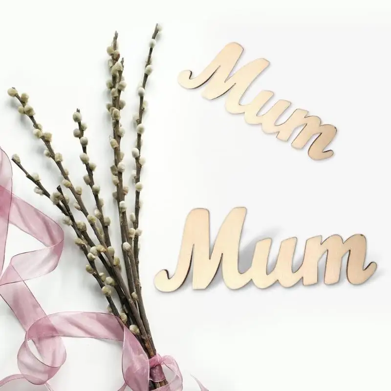 5 шт. деревянный налет на день матери рождения рождественский подарок потертый