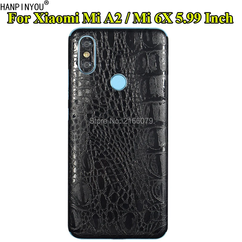 Для Xiaomi mi A2/mi 6X5 99 "Крокодил/змеиная кожа узор полное заднее покрытие матовая