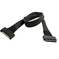 xiwai 50cm u 2 u2 sff 8639 nvme pcie ssd cable male to female 68pin extension cable