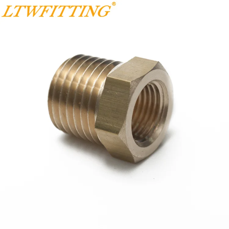 

LTWFITTING Brass Hex Pipe Bushing Reducer Fittings 1/4" Male x 1/8" Female NPT