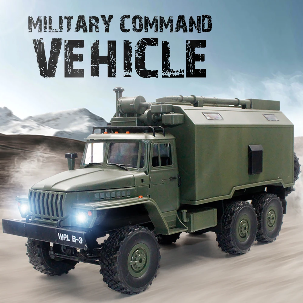 WPL B36 масштаб 1:16 RC военный командный Автомобиль 2 4G 6WD армейские автомобили подарок