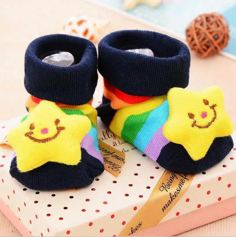 1 Pair Kawaii Cotton Baby Socks Rubber Anti Slip Floor Cartoon Kids Toddlers Autumn Spring Fashion Animal Newborn Cute Patterns |