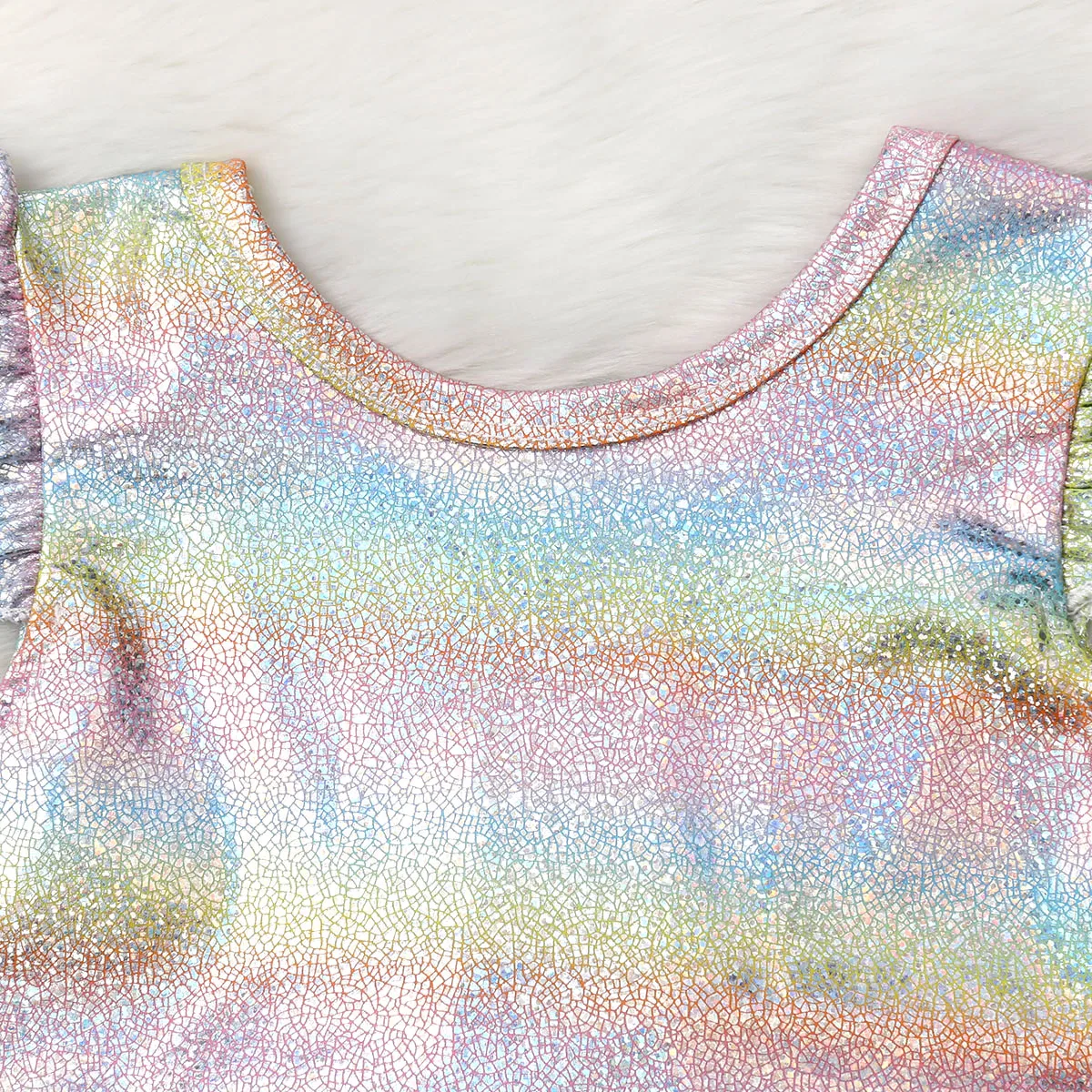 Летняя одежда для новорожденных маленьких девочек с пайетками комбинезон