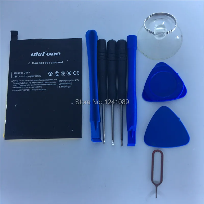10 шт./лот для Ulefone U007 аккумулятор 2200 мАч 5 0 дюйма MTK6580A 1 + 8G Мобильный телефон