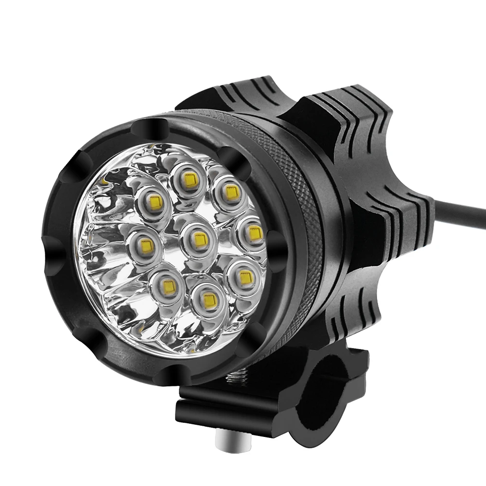 2 шт. CS 738A3 светодиодный светильник для мотоцикла 9 ламповый шарик 90 Вт передний с