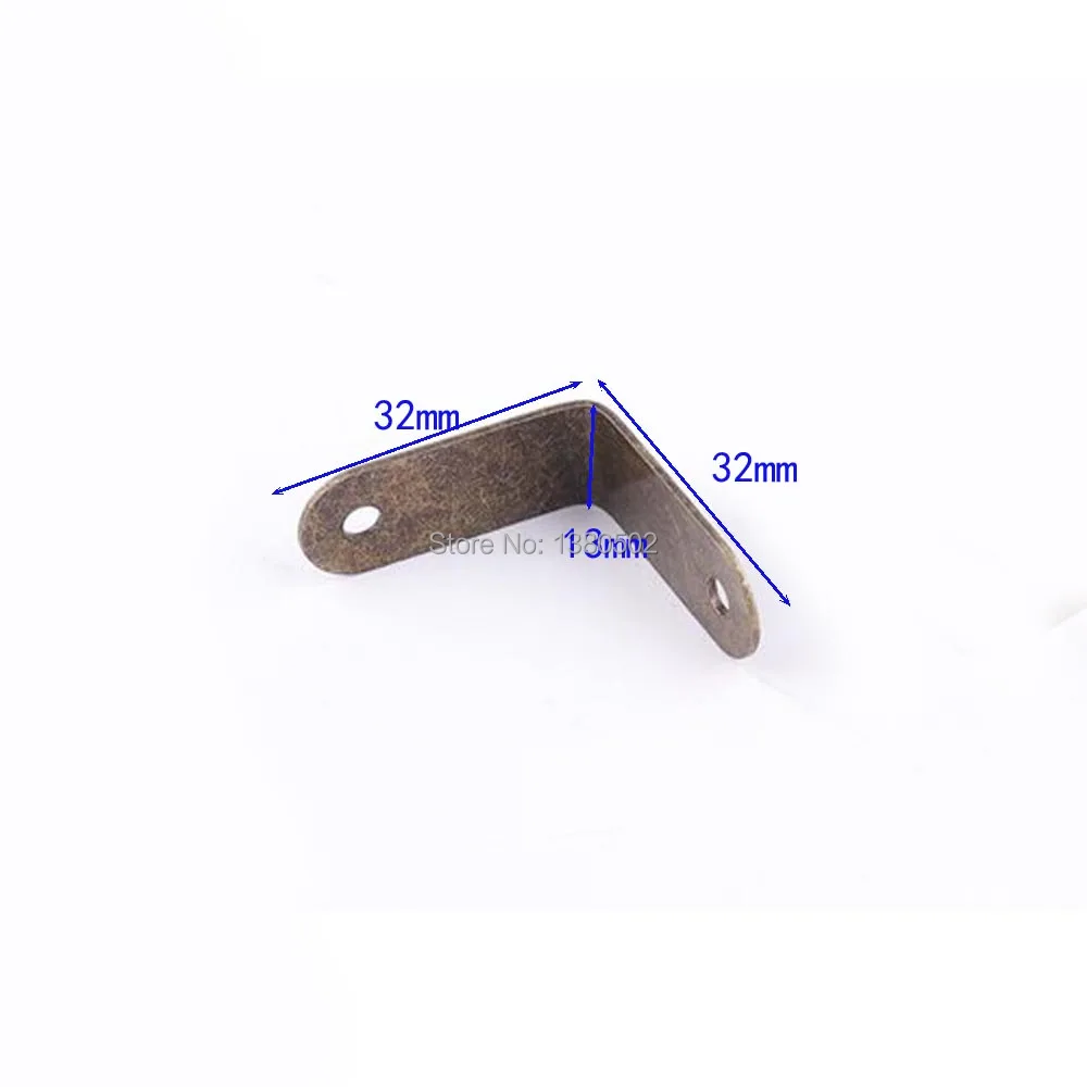 10pcs/lot 32*13mm Antique Bronze Color Corner Brackets Wood Box Furniture Protector Diy Handmade accessories | Обустройство дома