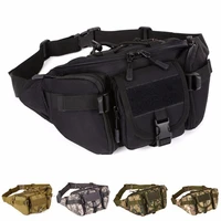 men waterproof 1000d nylon waist fanny pack tactical military sport army bag hiking fishing hunting camping travel hip bum belt