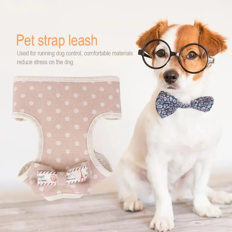 Набор поводков для маленьких собак жилетка домашних животных с бантиком щенков
