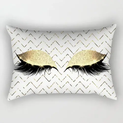 Креативный чехол для подушки из полиэстера с ресницами накидка на талию