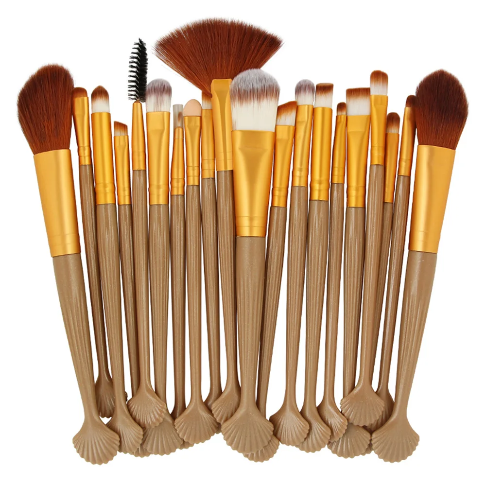 Ovonni 20 шт. Brochas Maquillaje основа Форма кисти для макияжа ультра мягкие волокна волос