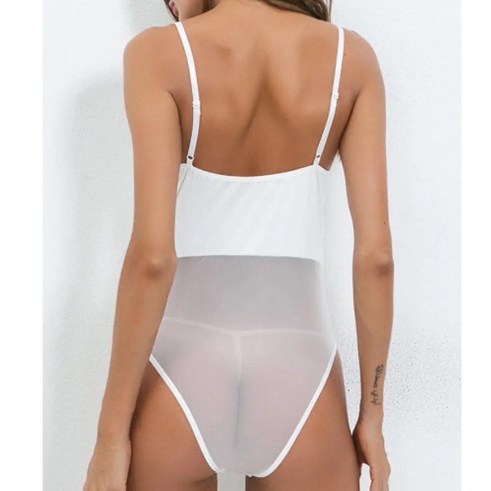 Новая женская пикантная кружевная Пижама с ремешком|Боди| |