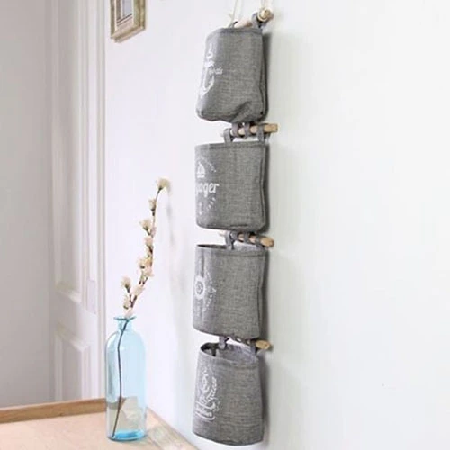 Practical Cotton Linen Wall Door Closet Hanging Storage Bag Sundries Organizer | Мебель