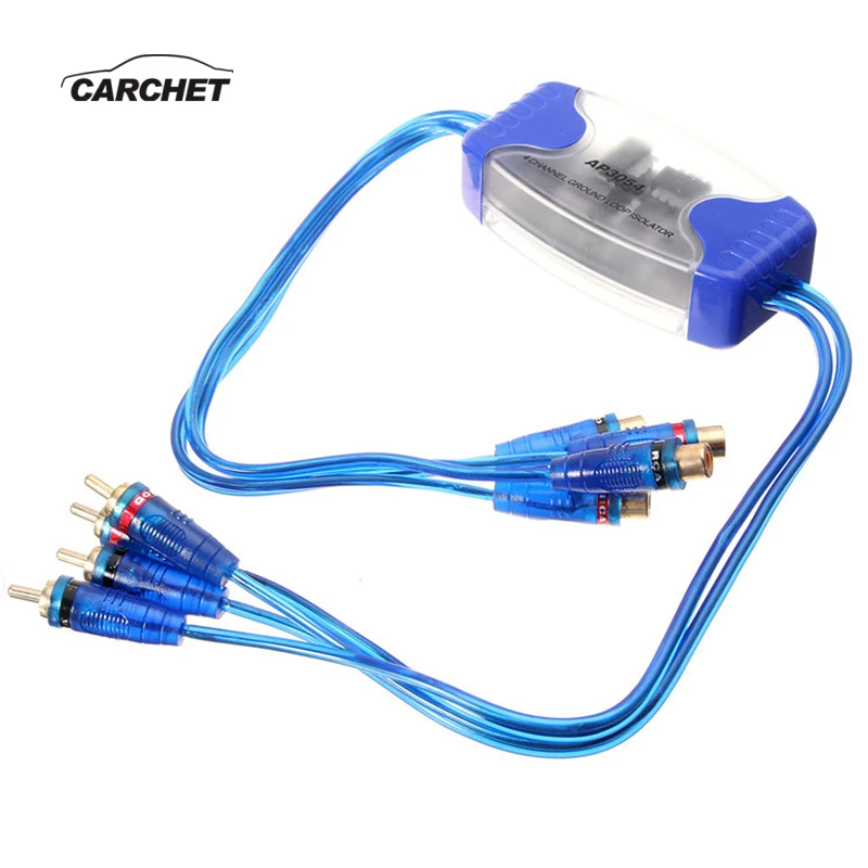 CARCHET автомобильный 4 канальный RCA входной выход заземление петля изолятор шумо