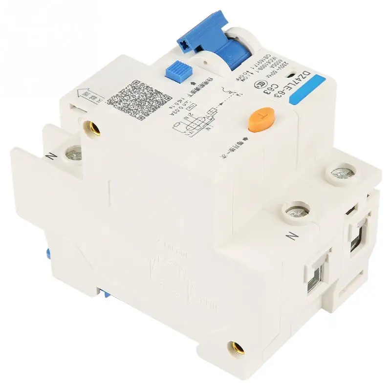 DZ47LE 63 1P + N C63 RCCB автоматический выключатель остаточного тока 230V 63A 30mA высокое
