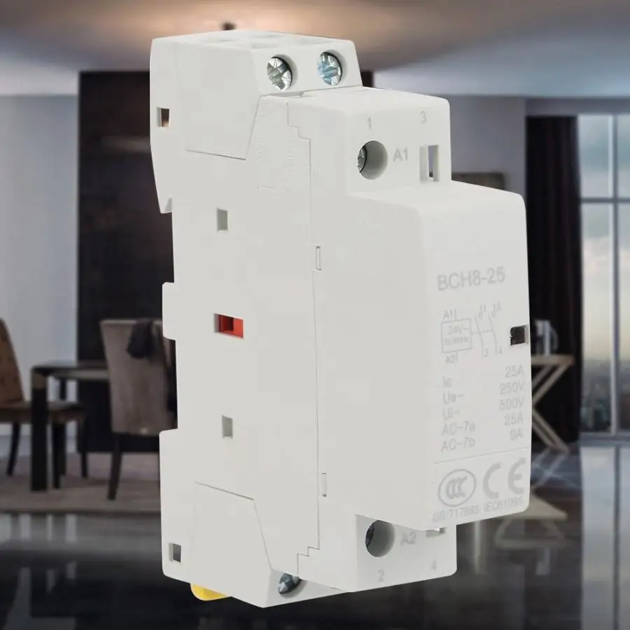 2P 25A 24V 2NO 50/60HZ Din Rail AC контактор для дома высокое качество | Обустройство