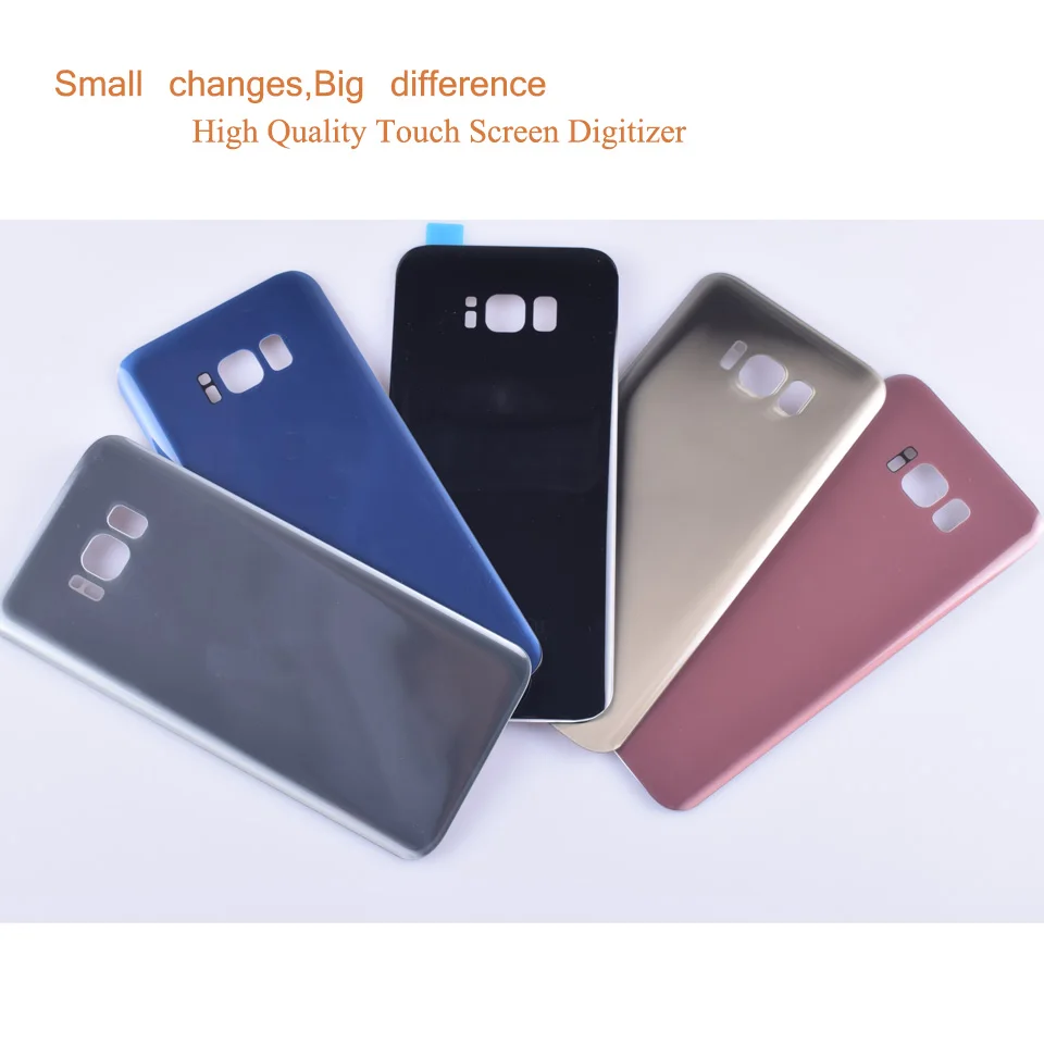10 шт./лот для Samsung Galaxy S8 + Plus G955 G955F корпус с аккумулятором задняя крышка Корпус