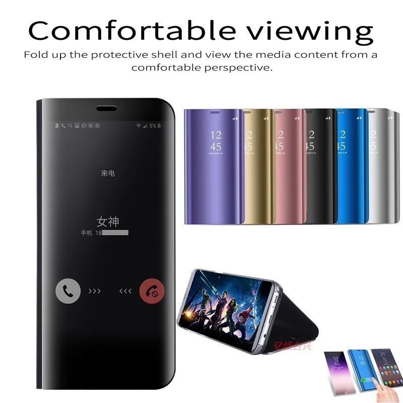Чехол книжка с подставкой для телефона Samsung Galaxy S10 Plus S10e M20 M10 360 полностью