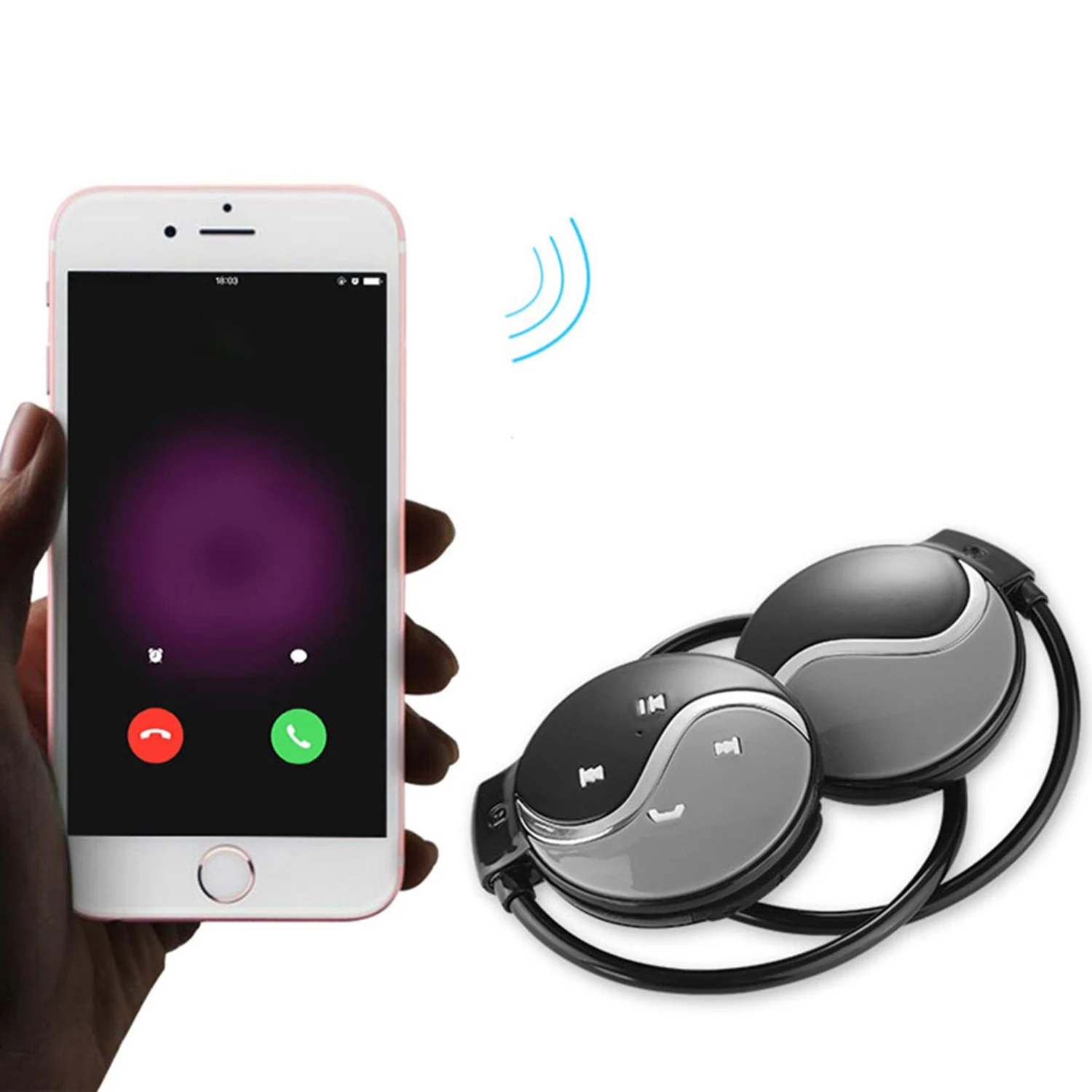 Мини 603 беспроводные Bluetooth наушники спортивные стерео fm-радио Mp3 музыкальный