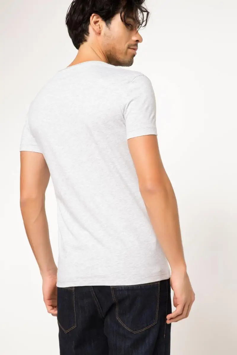 Дефакто мужская Экстра Slim Fit Базовая футболка G5720AZ. 17SM. GR110|Футболки| |