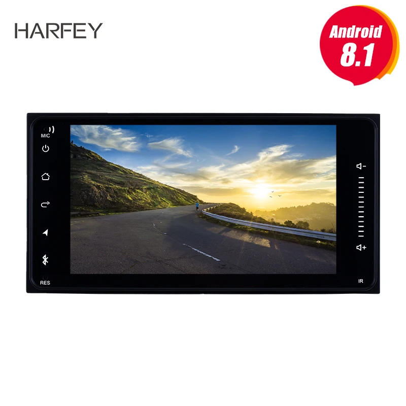 Harfey 7-дюймовый Android 8 1 2Din универсальный автомобильный мультимедийный плеер GPS для