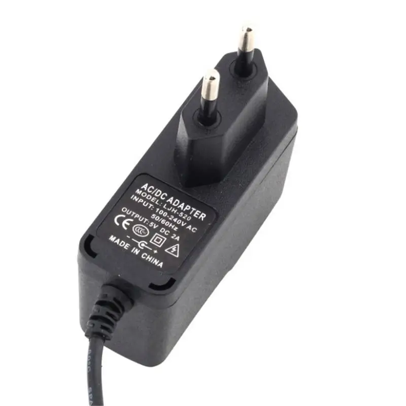 1 шт. Универсальный черный IC адаптер питания AC зарядное устройство DC 5V 2A/2000mA 2 5 мм