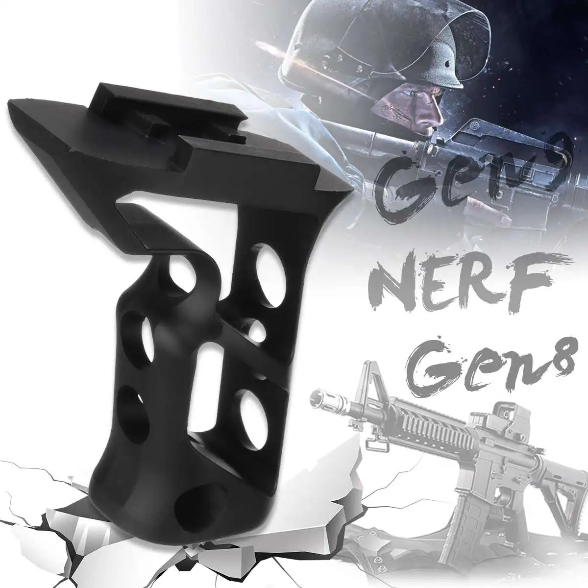 Регулируемый сплав Fore-Grip под Рельсом для JinMing Gen8 Gen9 Gel Ball Blasters водные игры