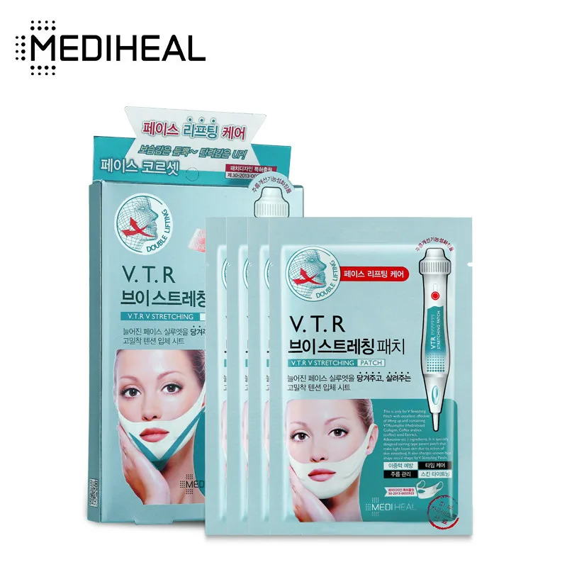 4 шт. MEDIHEAL V Форма маска для подтяжки лица подбородка подтяжка укрепляющая кожа
