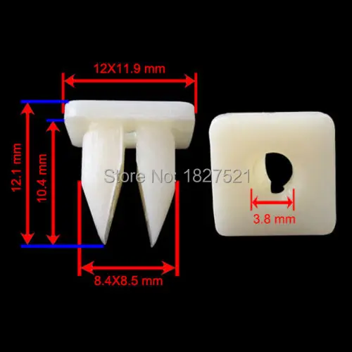 

100x/Lot Top Quality 100 Headlight & Grill Nut #10 Screw Size Grommet Clip For Toyota For Mitsubishi