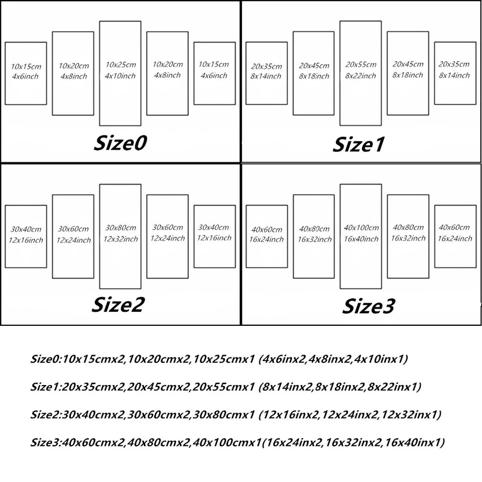 

5 Panel Muslim Wall Art Canvas Painting High Quality HD print Modern Islamic Bible Pictures For Living Room Kids Room Home Decor