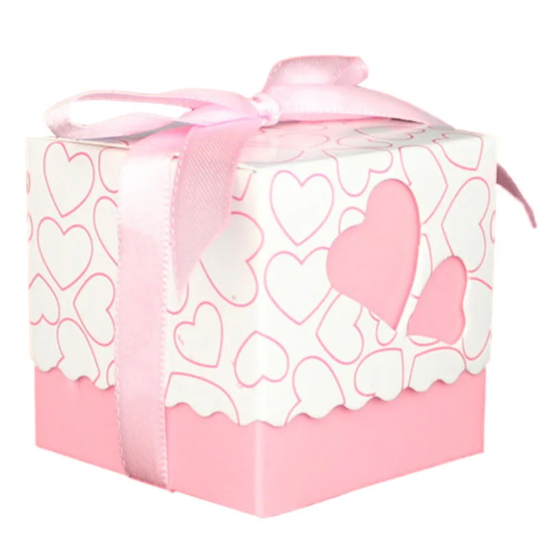 Коробка конфет с сердечком для невесты свадьбы упаковки креативные коробки 100