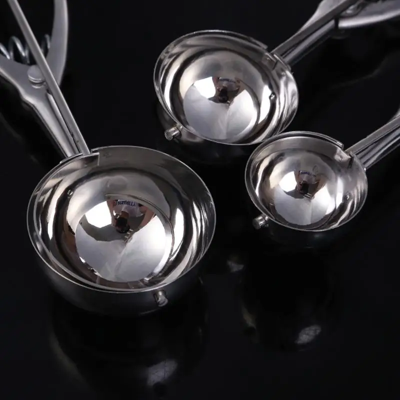 3 шт. нержавеющая сталь ложка для мороженого маленькая средняя большая маленькие