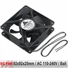 20 шт. партия 90 мм EC Вентилятор охлаждения AC 110 в 115 в 120 в 220 в 240 В 2Pin 9225 92 мм x 25 мм 9 см шариковый подшипник бесщеточный осевой вентилятор охлаждения
