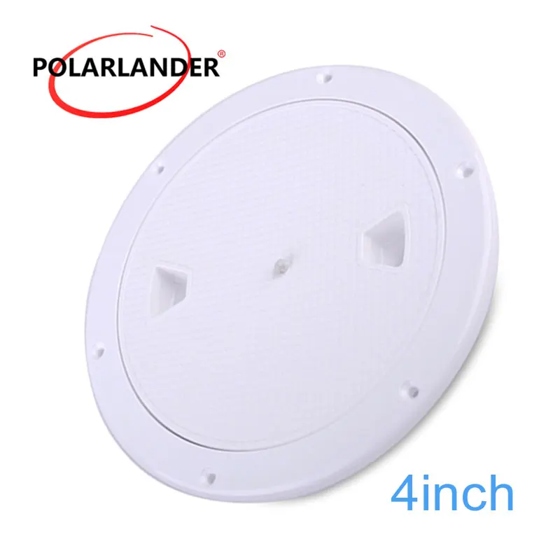

1 Piece ABS Deck Plate Anti-corrosive Inspection Access Hatch Cover Tight White For Boat Yacht Marine 4/6/8 Inch Round No Screw