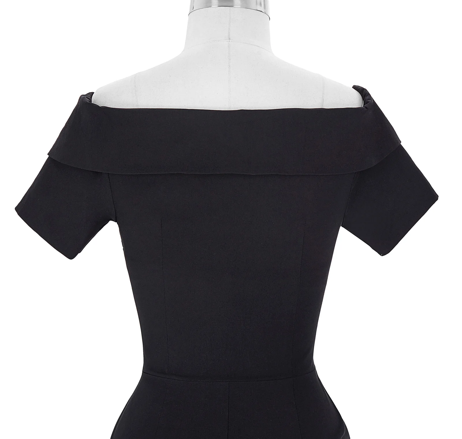 2018 Women Retro Vintage Short Sleeve Off Shoulder Hips-Wrapped Dress UK | Женская одежда