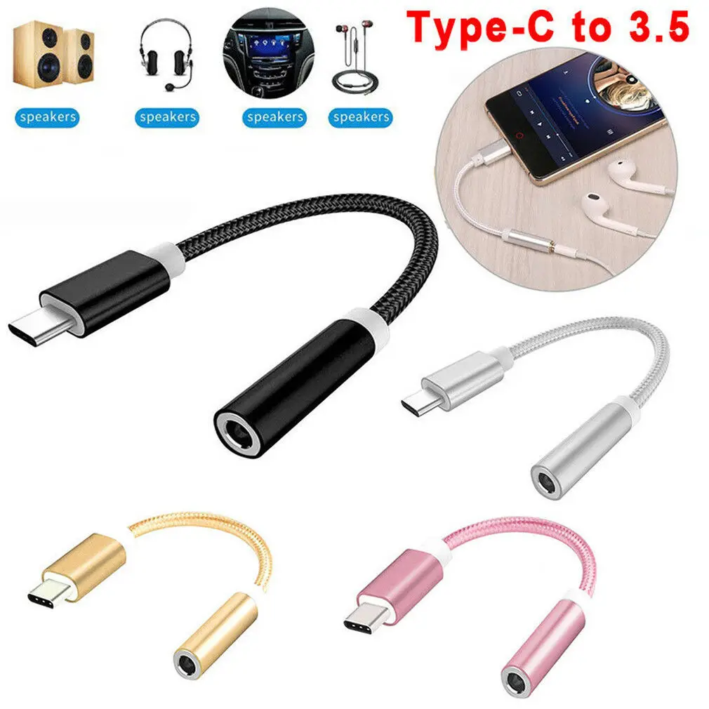 USB C 3 1 Тип до 5 мм разъем для наушников Aux Кабель адаптер S8 S9 LG G5 G6 G7|Кабели USB| |