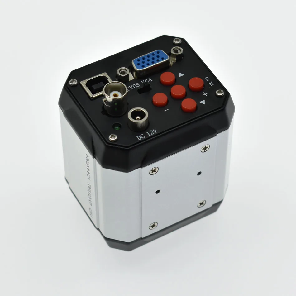 Цифровой видеомикроскоп камера VGA USB BNC AV выходы 10X 200X зум C крепление объектива