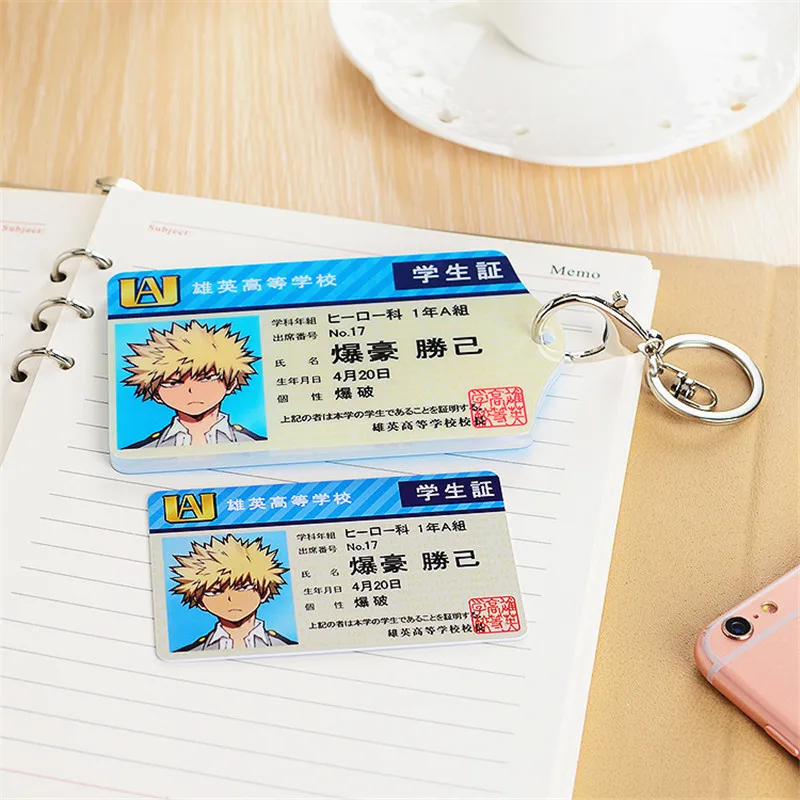 2 шт./набор акриловая игрушка My Hero academic card sleeve аниме Izuku Bakugou Todoroki Студенческая