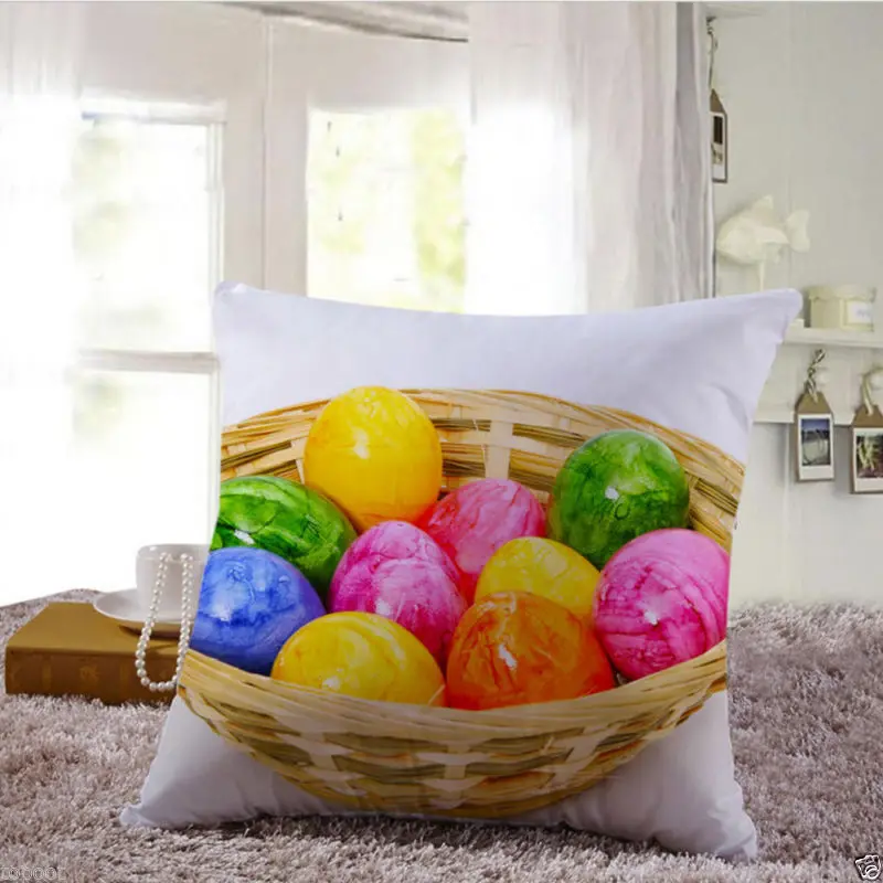 HGLEGYWEaster квадратная хлопковая наволочка чехол для подушки на талию дома Мягкая