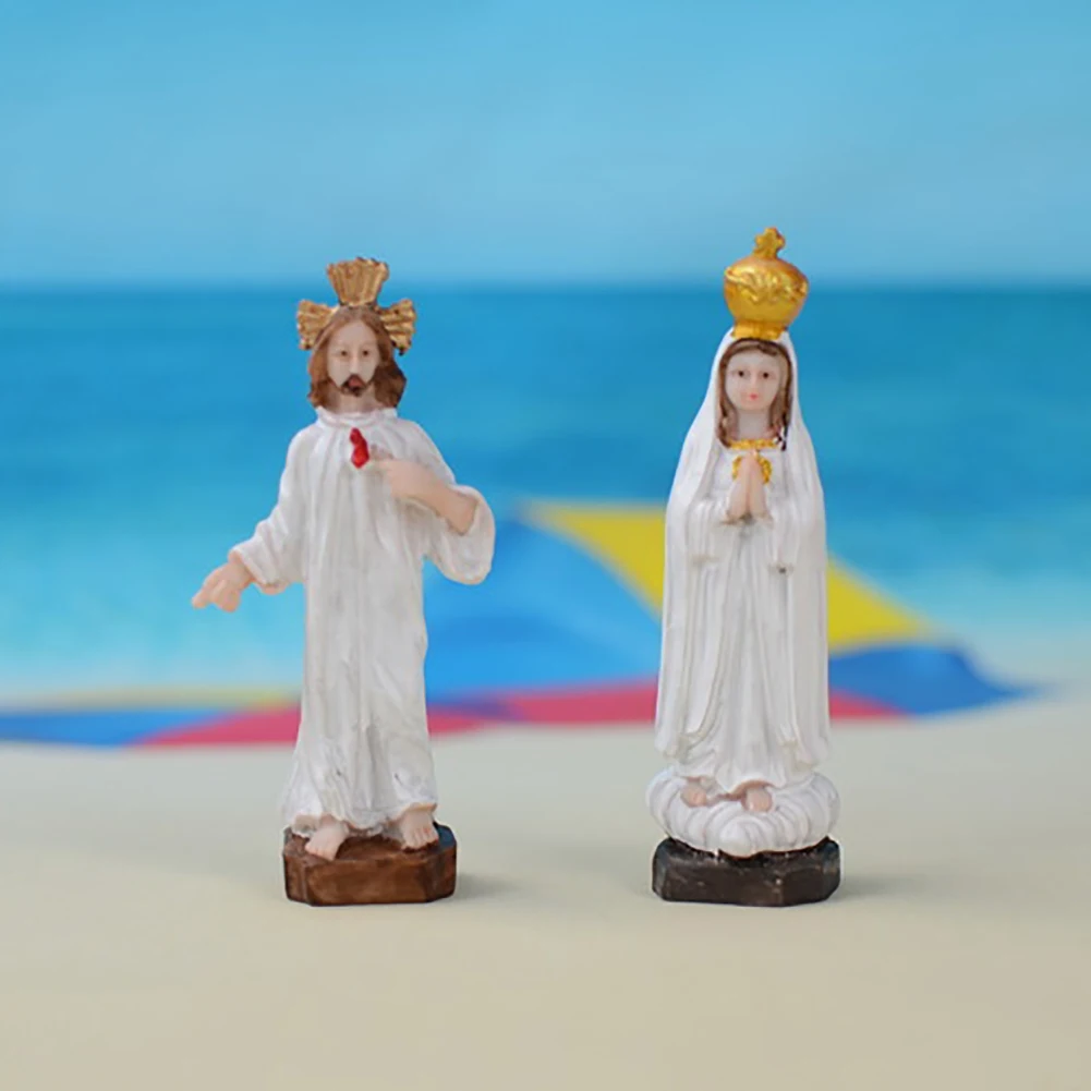 Комплект из 2 предметов изысканные фигурки папы и Мадонны для маленьких