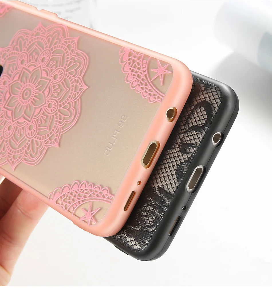 KISSCASE Floral Case For Xiaomi Redmi 4X 4A 5A 5 Plus S2 6 6A Note 3 4 Pro Mi A1 A2 5X 6X TPU+PC Back Cover |